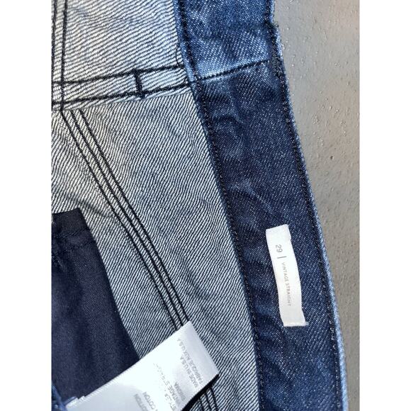 BLDWN Vintage Straight Jean Two Tone Blue Denim Size 29 Women's - Picture 8 of 8